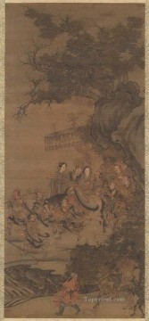 中国の伝統芸術 Painting - 道教の大地の神 呉 Daozi 伝統的な中国語